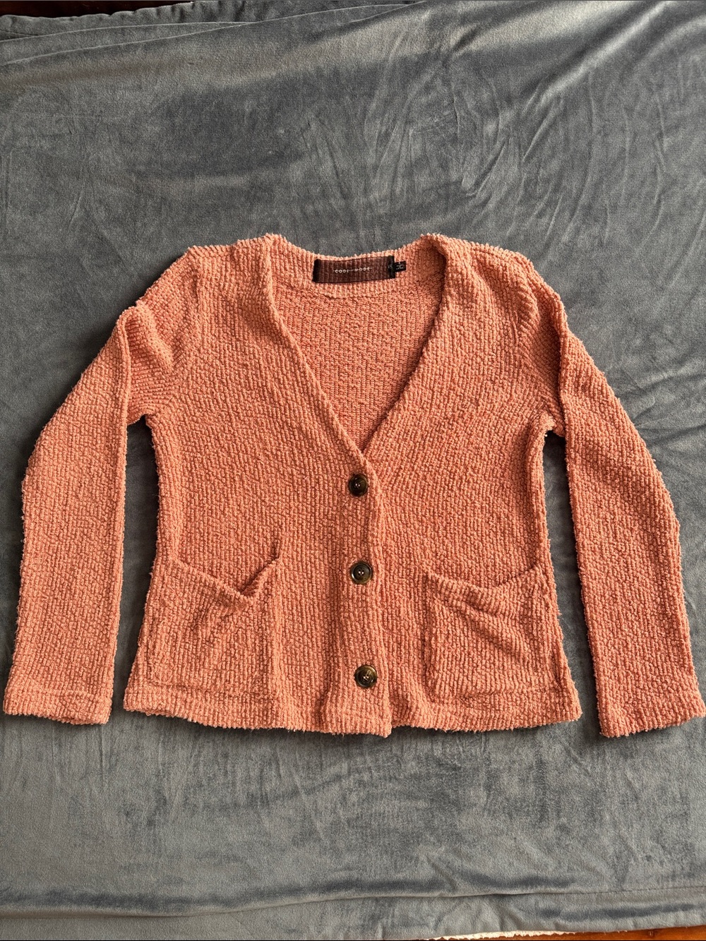 CODE x MODE women's textured cardigan sweater